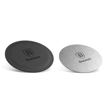 Baseus 2x Līmējama Metāla Plāksne Magnētiskajiem Auto Turētājiem, Sudraba | Magnet Iron Suit 2x Iron Plate for...