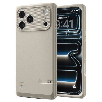 Retro MagSafe Vāciņš Spigen Classic LS iPhone 17 Pro Max Bēšs | Phone Case Cover