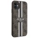 Guess iPhone 11 / XR Case 4G Printed Stripes MagSafe, Brown