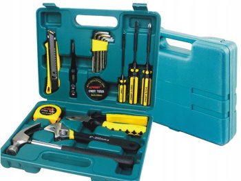 Tool Set in Case for Garage Home Workshop, 16 pcs.