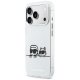 Karl Lagerfeld IML Karl & Choupette Peekaboo Logo MagSafe MagSafe vāciņš iPhone 17 Pro Max telefonam – balts |...