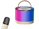 Pārnēsājams karaoke komplekts ar 2 bezvadu mikrofoniem un RGB Bluetooth skaļruni