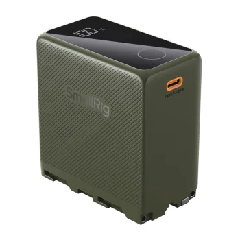 SmallRig NP-F970 akumulators, 10 500 mAh, USB-C, zaļš