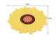 Silicone Placemat under Mugs Frying Pans Pots Vases, Sunflower