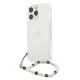 Guess Pearl caurspīdīgs vāciņš iPhone 13 / 13 Pro ar pērļu piekariņu