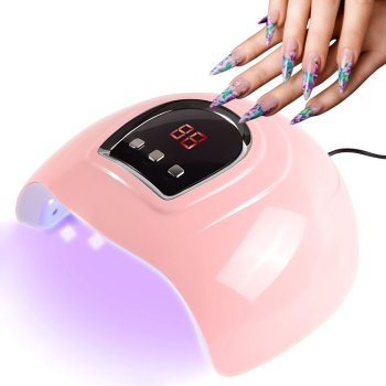УФ LED лампа для сушки ногтей 54 Вт для гель-лака, 18 диодов, USB,...