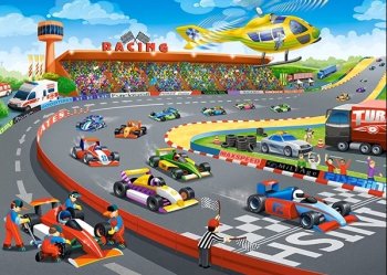 CASTORLAND Jigsaw Puzzle "Race" for Children, 120 pieces