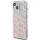 Hello Kitty iPhone 15 vāciņš IML Gradient Electrop Crowded Kitty Head, rozā
