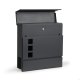 Modernhome HPB932-8 Mailbox with Newspaper Holder, Galvanized Steel, Anthracite