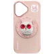 Nimmy Glasses Cool Cat MagSafe vāciņš Apple iPhone 16, Rozā