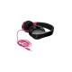 Накладные наушники Fantec SHP-250AJ, черно-розовые