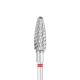 Exo Pro ovāls karbīda uzgalis nagiem smalks 5,0 mm sarkans