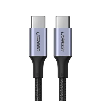 Кабель USB-C - USB-C Ugreen US316 100W 5A 480Mb/s 1м, серый