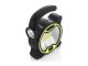 Powerful COB LED workshop flashlight with halogen lamp, yellow