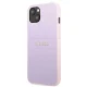 Guess Saffiano Hot Stamp & Metal Logo vāciņš iPhone 13 mini, violets