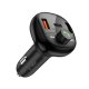 Tech-Protect CC06 3-portu PD72W auto lādētājs ar raidītāju - melns | Phone Car Charger