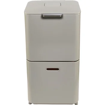 Atkritumu šķirošanas tvertne Joseph Joseph Totem Max 60 L, Stone / pelēka