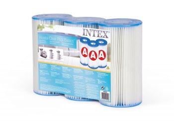 Intex 29003 Type A Pool Pump Filters, 3 pcs