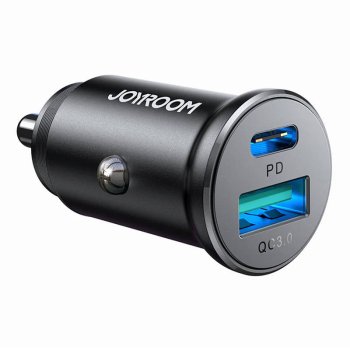 Joyroom JR-CCN05 30W Automašīnas Lādētājs (USB-A + USB-C), Melns