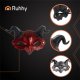 Ruhhy 26123 Devil Demon Mask with Horns for Halloween, Red