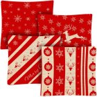 Ruhhy Ziemassvētku dekoratīvie spilvenu pārvalki 45x45 cm, komplekts 4 gab.