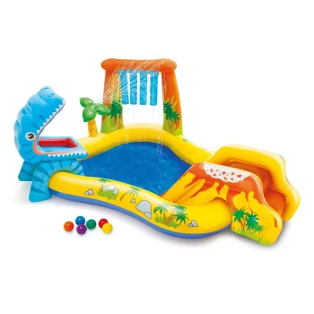 Надувной игровой центр Intex 57444 Dinosaur с горкой