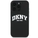 Dkny iPhone 16 Pro Case Silicone White Printed Logo MagSafe, Black