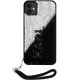 Karl Lagerfeld iPhone 11 / XR vāciņš Sequins Cord, sudraba