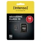 Intenso 16 GB microSDHC atmiņas karte Class 10 ar SD adapteri