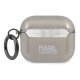 Чехол Karl Lagerfeld для AirPods 3 Glitter Karl\'s Head, черный