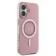 Guess iPhone 16 Plus vāciņš IML Rhinestones MagSafe, rozā