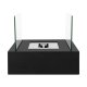 Tabletop Bio Ethanol Fireplace Smokeless Ventless Indoor Portable Fire Pit, Black