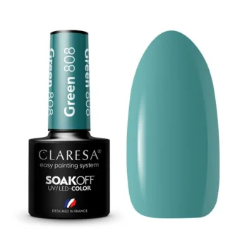 Claresa Green 808 hibrīda nagu laka, 5g