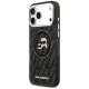 Чехол Karl Lagerfeld IML Glitter Karl & Choupette MagSafe для iPhone 17 Pro Max, Черный