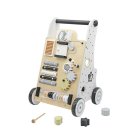Wooden Baby Walker and Push Toy Activity Center for Toddlers