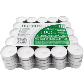 Чайные свечи Iso Trade 4ч, 100 шт., белые