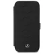Чехол Mercedes для iPhone 16 Pro Max MB Waves Leather, черный
