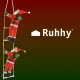 Новогоднее украшение Ruhhy 22519 - Два Деда Мороза на лестнице, 120 см