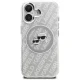 Чехол Karl Lagerfeld IML Glitter Karl & Choupette Heads MagSafe для iPhone 16, серый