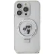 Karl Lagerfeld iPhone 13 Pro Max vāciņš Ring Stand Karl & Choupette MagSafe, balts