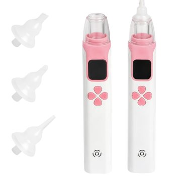 Electric Baby Nasal Aspirator with 4 Tips and USB Charging