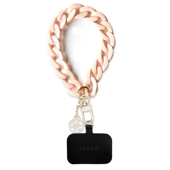 Универсальный ремешок на руку Guess Acrylic 4G Charm, розовый