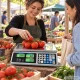 Elektroniskie tirdzniecības svari ar cenu kalkulāciju LCD 40 kg / 2 g
