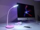 LED galda lampa ar RGB pamatni un 256 krāsām, balta