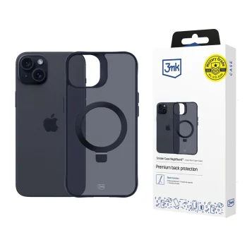Чехол 3Mk Protection Smoke Case Mag&Stand для Apple iPhone 15 Plus, Черный