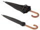 Large Windproof Stick Umbrella with 24 Ribs, Black