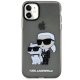 Apple iPhone 11 6.1\" Karl Lagerfeld Gliter Karl&Choupette Case Cover (KLHCN61HNKCTGK), Black | Telefona Maciņš Vāks...