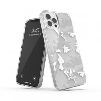 Adidas Or Snapcase Camo iPhone 12/12 Pro, Transparent / White | Чехол Кабура Кейс Обложка для...