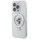 Karl Lagerfeld iPhone 14 Pro Case Magsafe Ringstand KC, White