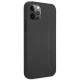 Чехол Mercedes для iPhone 12 Pro Max AMG Leather Hot Stamped, черный